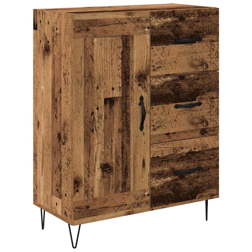 vidaXL Highboard Παλιό Ξύλο 69,5 x 34 x 90 εκ. Επεξεργασμένο ξύλο