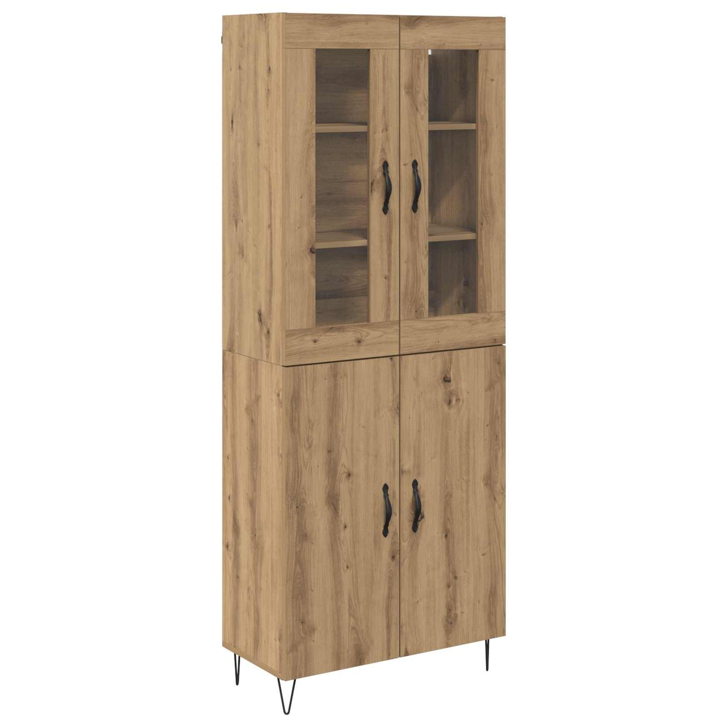 vidaXL Highboard Artisan Oak 69,5 x 34 x 180 εκ. Επεξεργασμένο ξύλο