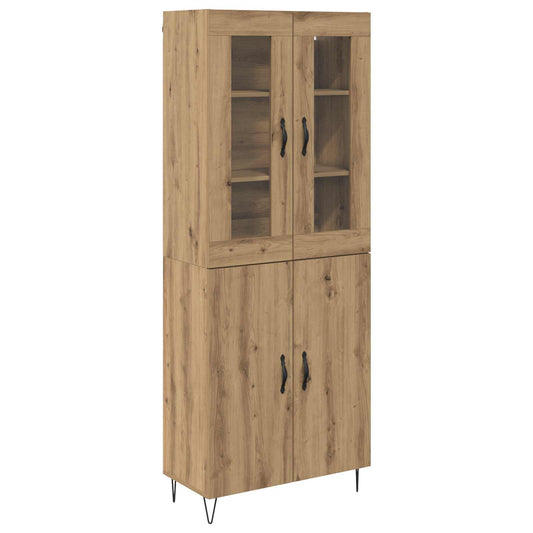 vidaXL Highboard Artisan Oak 69,5 x 34 x 180 εκ. Επεξεργασμένο ξύλο
