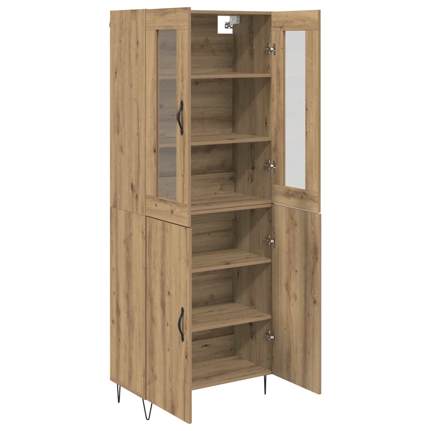 vidaXL Highboard Artisan Oak 69,5 x 34 x 180 εκ. Επεξεργασμένο ξύλο