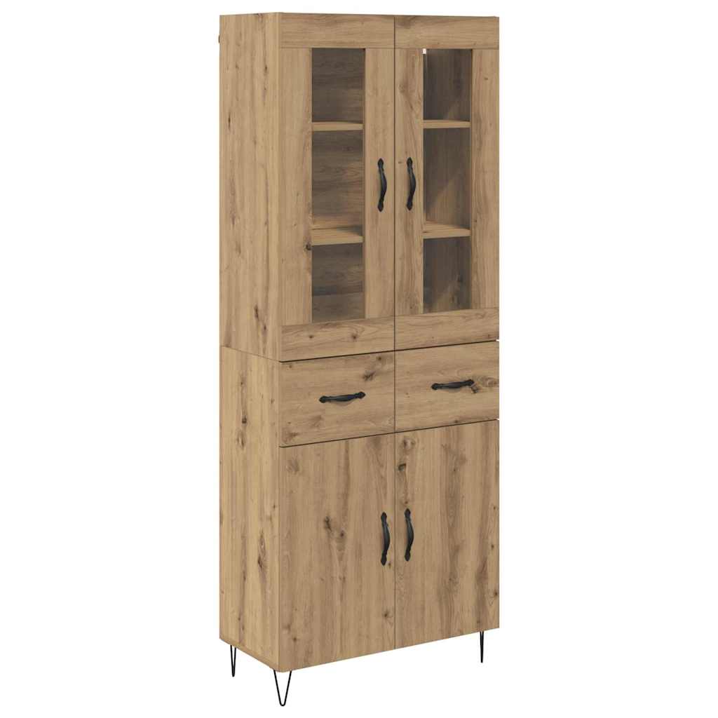 vidaXL Highboard Artisan Oak 69,5 x 34 x 90 εκ. Επεξεργασμένο ξύλο