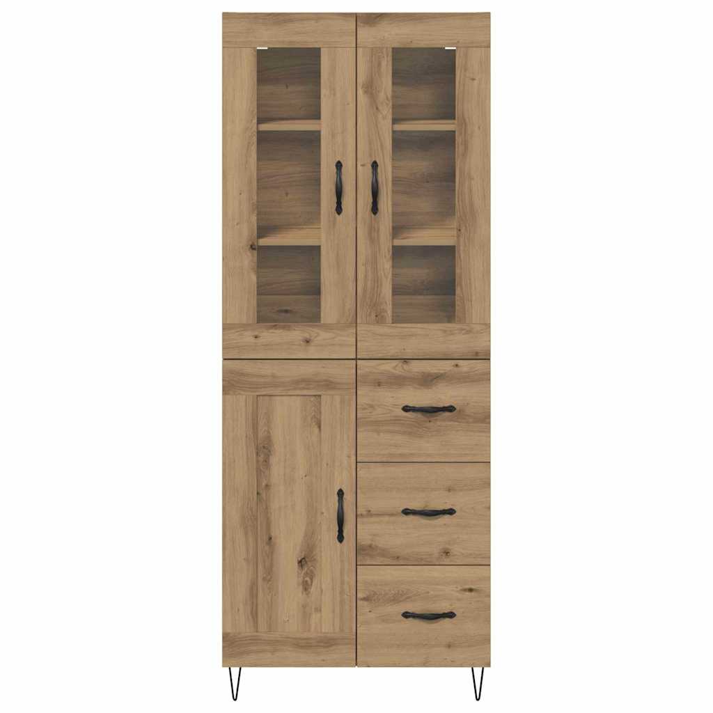 vidaXL Highboard Artisan Oak 69,5 x 34 x 90 εκ. Επεξεργασμένο ξύλο