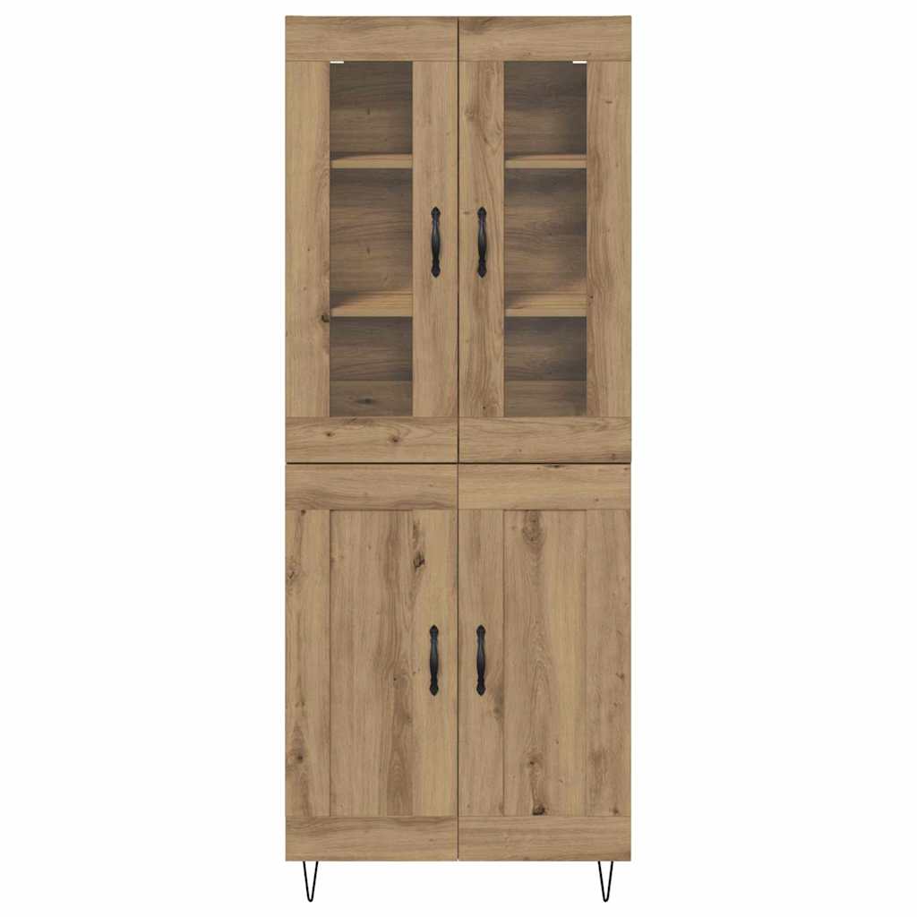vidaXL Highboard Artisan Oak 69,5 x 34 x 90 εκ. Επεξεργασμένο ξύλο