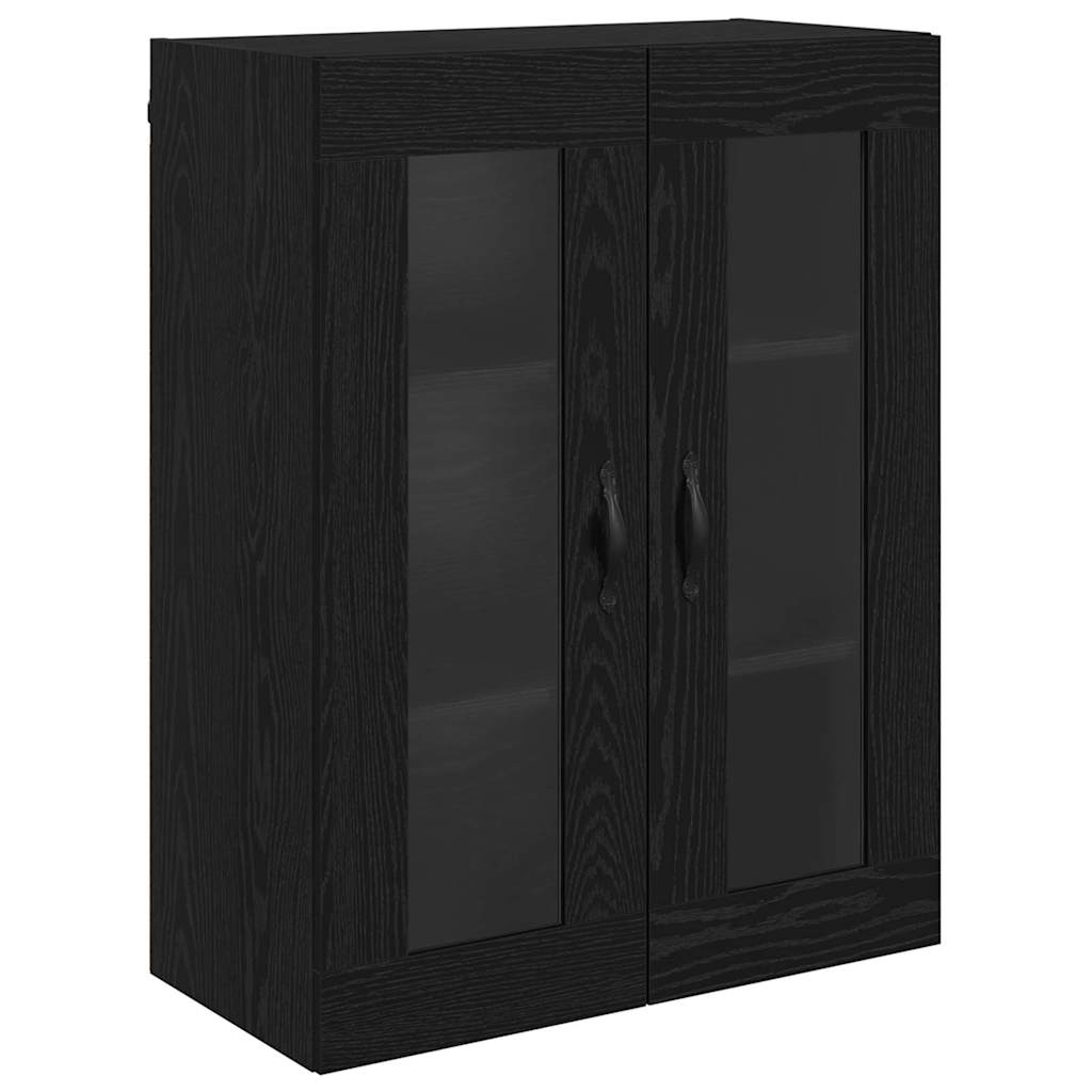 vidaXL Highboard Λευκός και Μαύρος Δρυς 69,5 x 34 x 180 εκ.