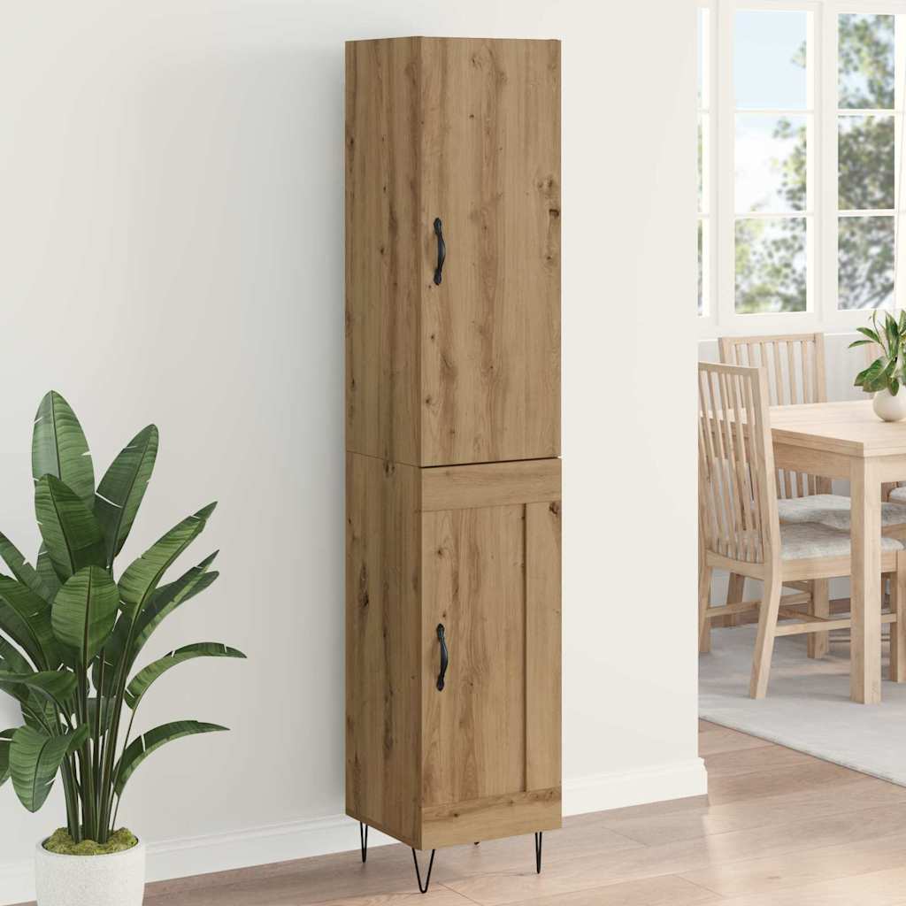 vidaXL Highboard Artisan Oak 34,5 x 34 x 90 εκ. Επεξεργασμένο ξύλο