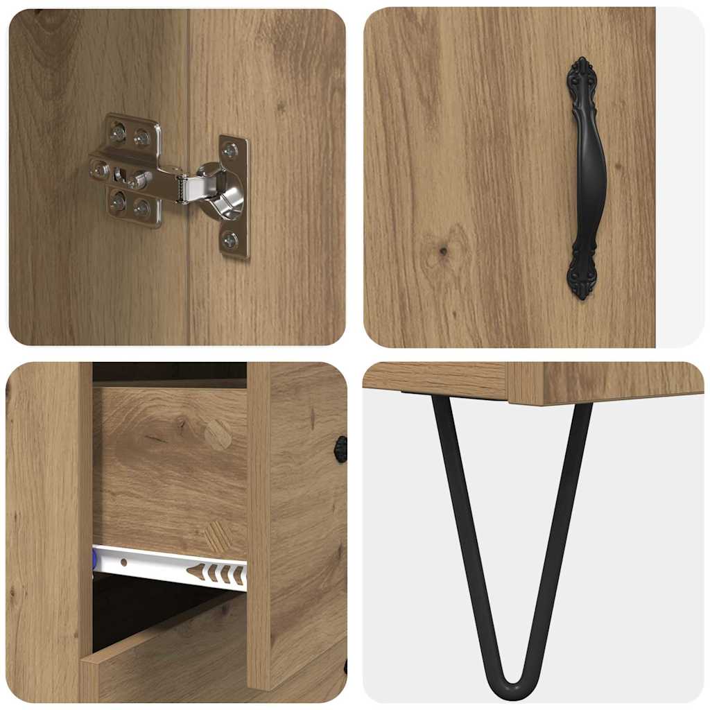 vidaXL Highboard Artisan Oak 34,5 x 34 x 90 εκ. Επεξεργασμένο ξύλο