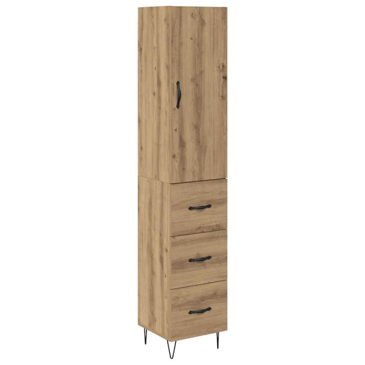 vidaXL Highboard Artisan Oak 34,5 x 34 x 90 εκ. Επεξεργασμένο ξύλο