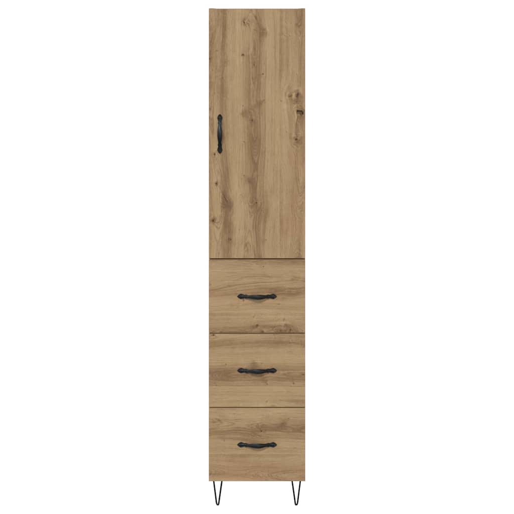 vidaXL Highboard Artisan Oak 34,5 x 34 x 90 εκ. Επεξεργασμένο ξύλο