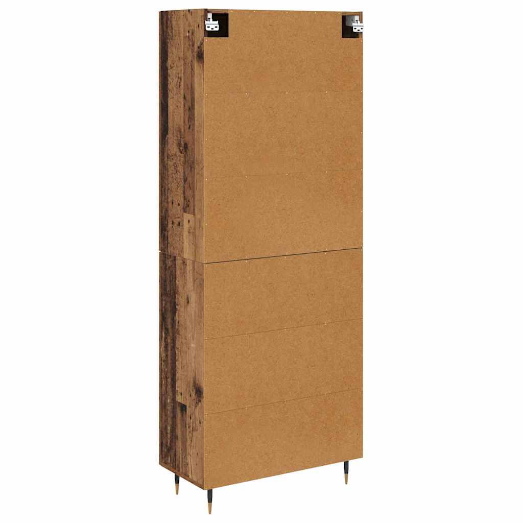 vidaXL Highboard Παλιό Ξύλο 69,5 x 34 x 90 εκ. Επεξεργασμένο ξύλο
