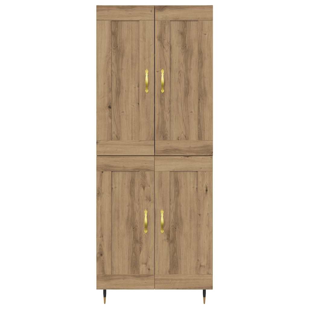 vidaXL Highboard Artisan Oak 69,5 x 34 x 90 εκ. Επεξεργασμένο ξύλο