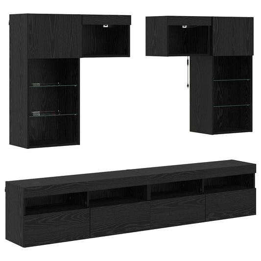 vidaXL Μονάδες Τοίχου Τηλεόρασης 6 pcs 100 x 30 x 40 εκ Artisan Oak