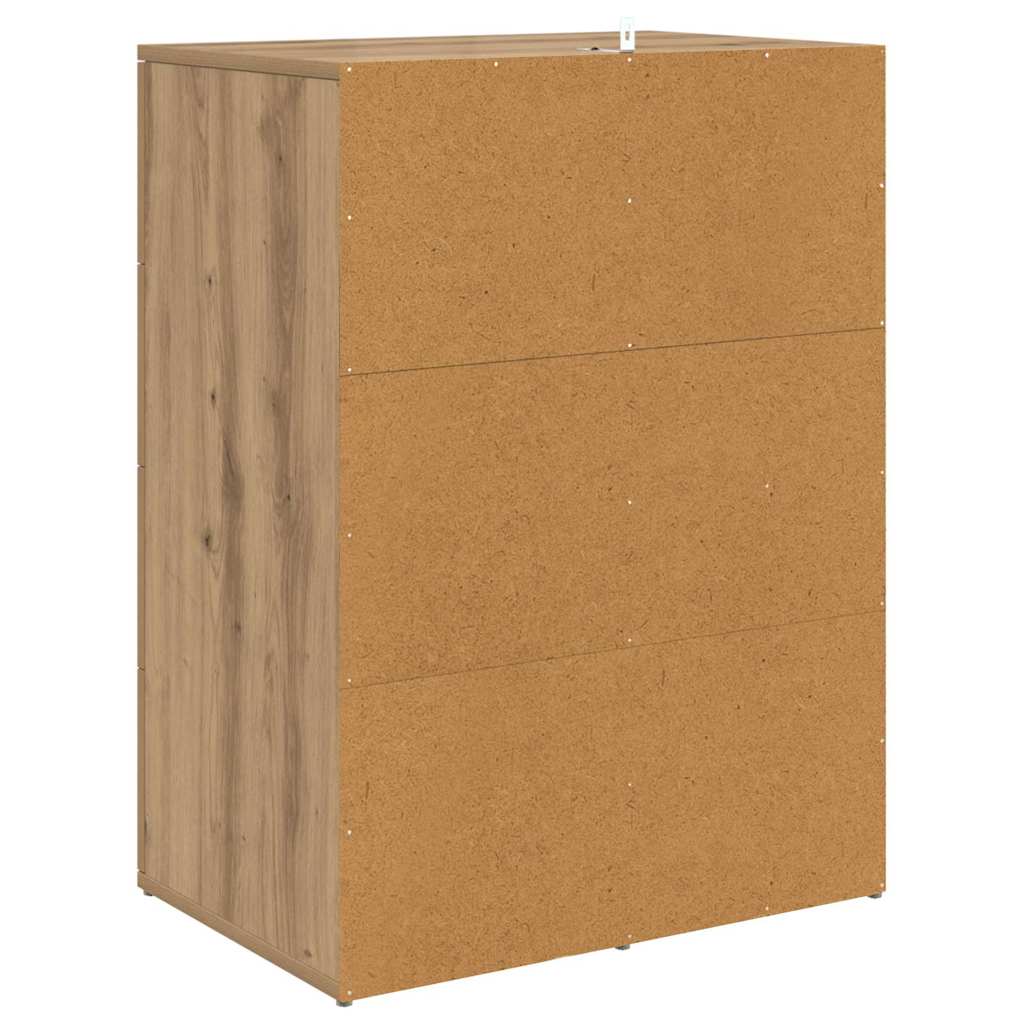 vidaXL Παραδοσιακά Πλευρικά Έπιπλα με συρτάρι Corona 2 pcs Artisan Oak