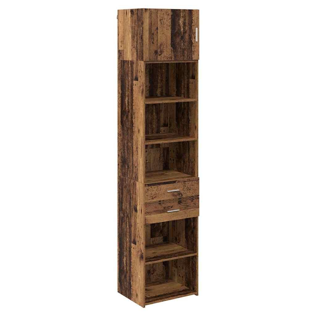 vidaXL Highboard Παλιό Ξύλο 50 x 42,5 x 225 εκ Επεξεργασμένο ξύλο