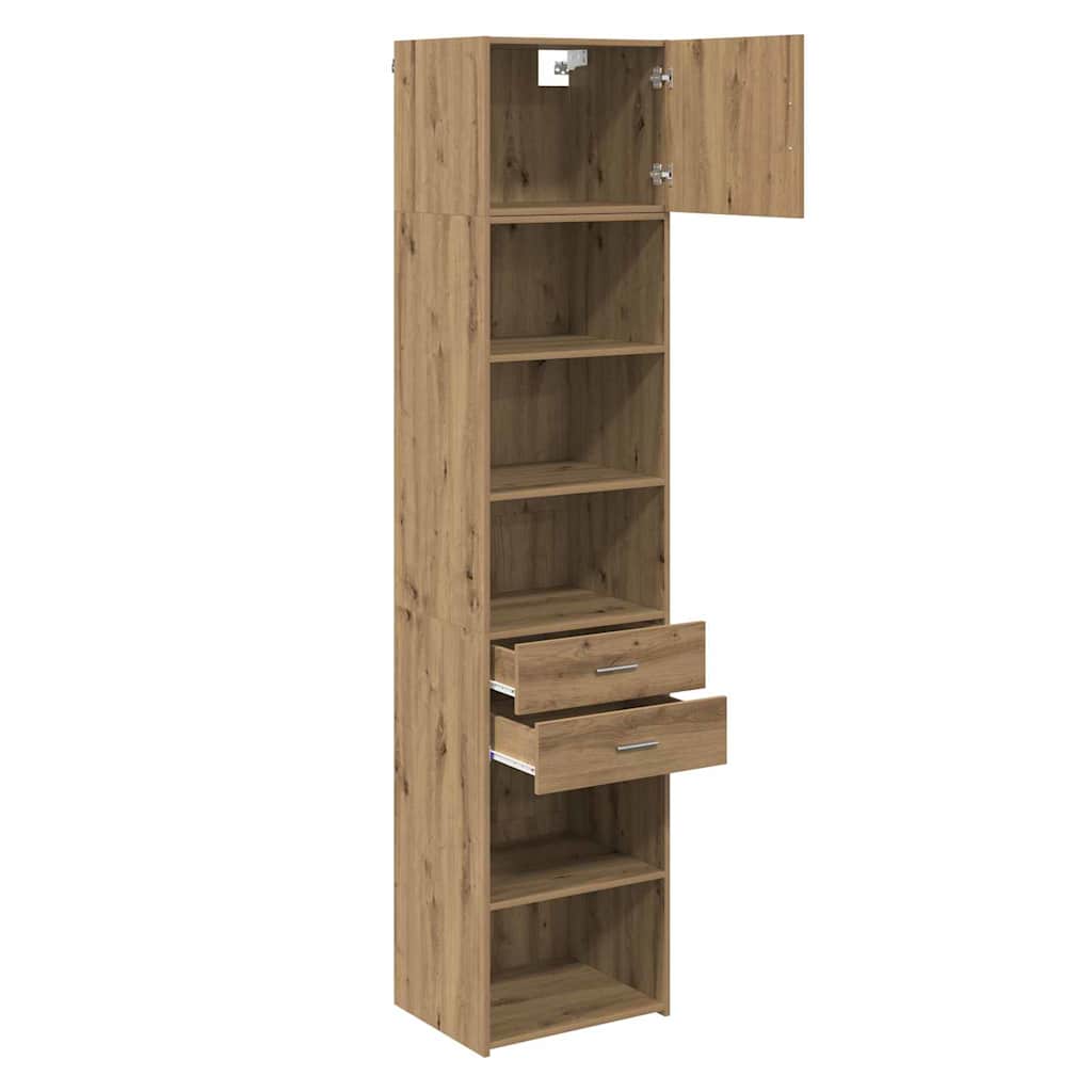 vidaXL Highboard Artisan Oak 50 x 42,5 x 225 εκ Επεξεργασμένο ξύλο
