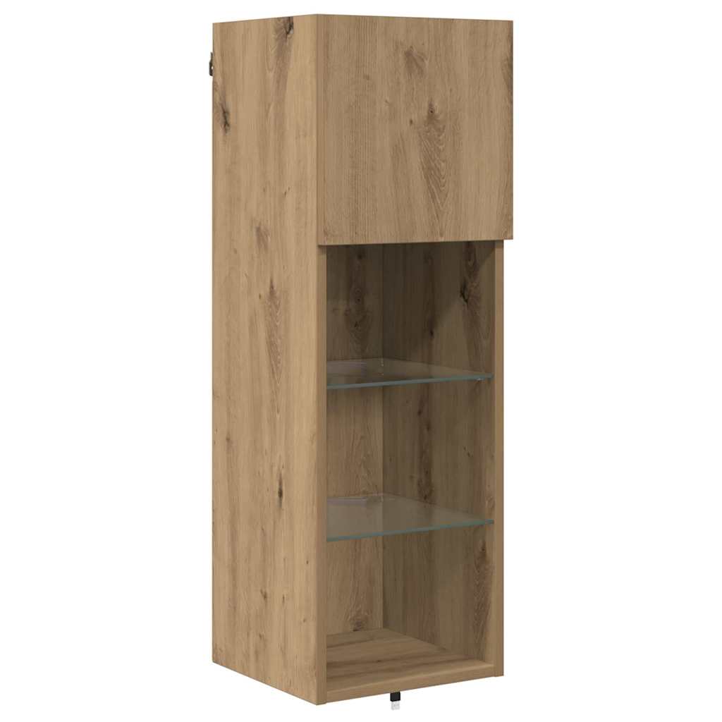 vidaXL Μονάδες Τοίχου Τηλεόρασης 4 pcs Artisan Oak Επεξεργασμένο ξύλο