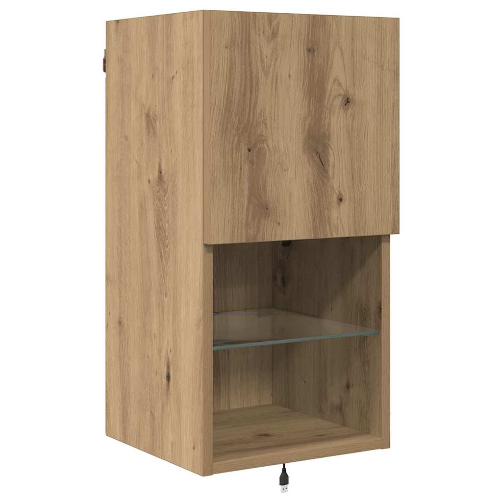 vidaXL Μονάδες Τοίχου Τηλεόρασης Artisan Oak Επεξεργασμένο ξύλο