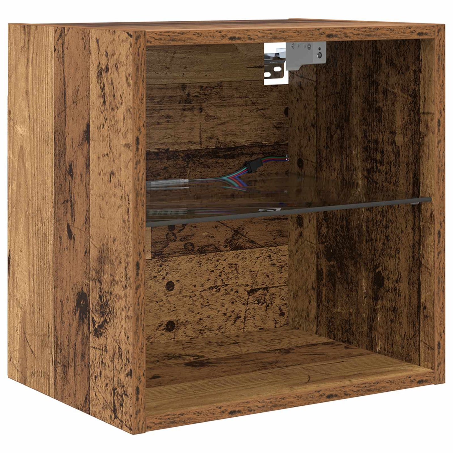 Μονάδες Τοίχου ΤV με LED 5 pcs Παλιό Ξύλο Επεξεργασμένο ξύλο