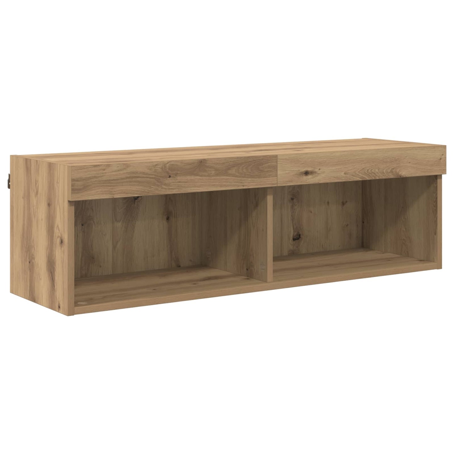 vidaXL Μονάδες Τοίχου ΤV με LED 6 τμχ. Artisan Oak Επεξεργασμένο Ξύλο