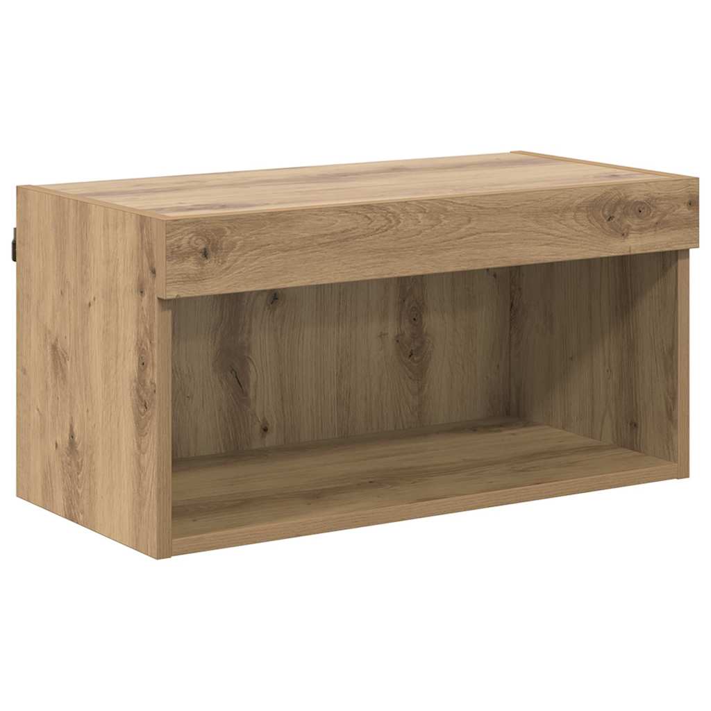 vidaXL Μονάδες Τοίχου ΤV με LED 6 τμχ. Artisan Oak Επεξεργασμένο Ξύλο