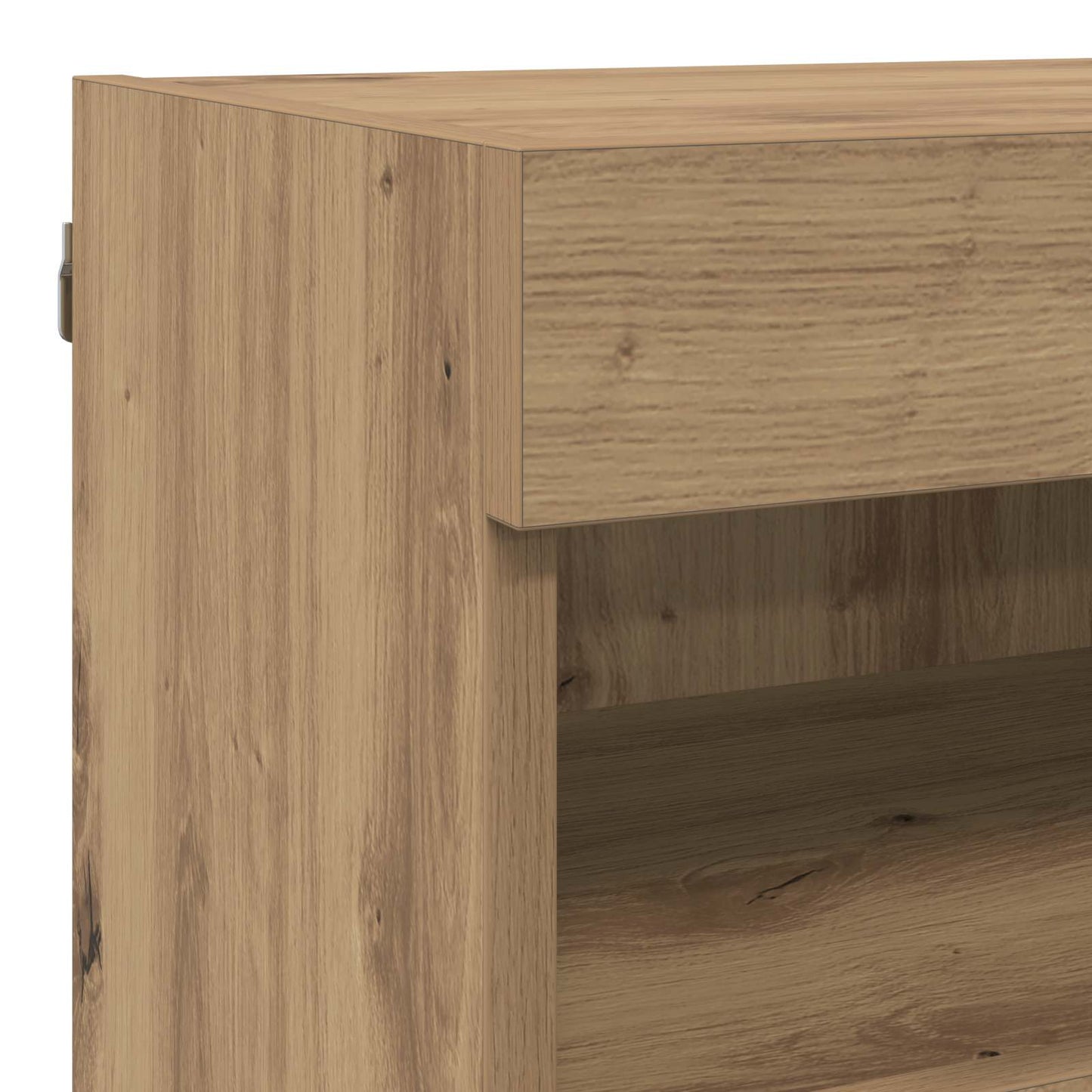 vidaXL Μονάδες Τοίχου ΤV με LED 5 τμχ. Artisan Oak Επεξεργασμένο Ξύλο