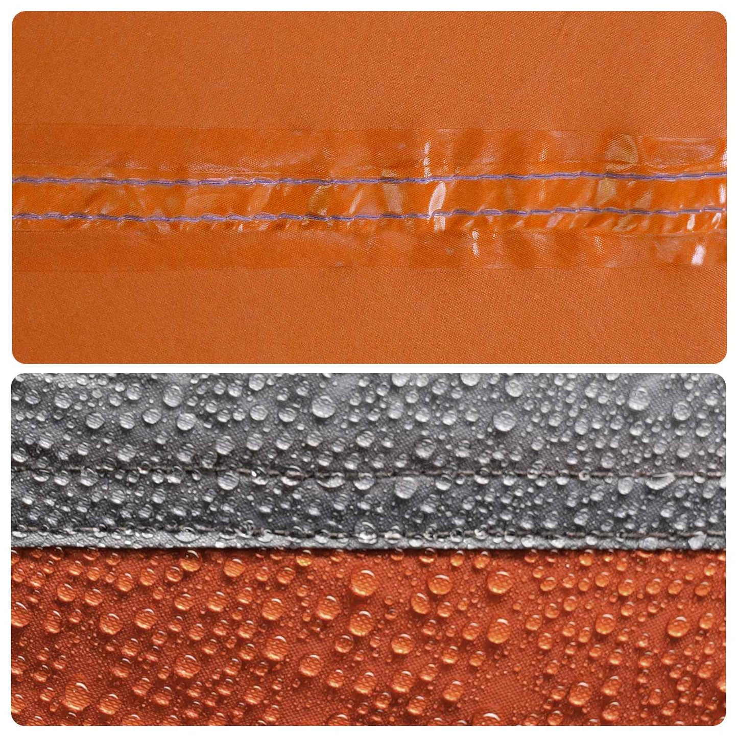 vidaXL Σκηνή τούνελ Γκρι και Πορτοκαλί 562 x 265 x 216 εκ