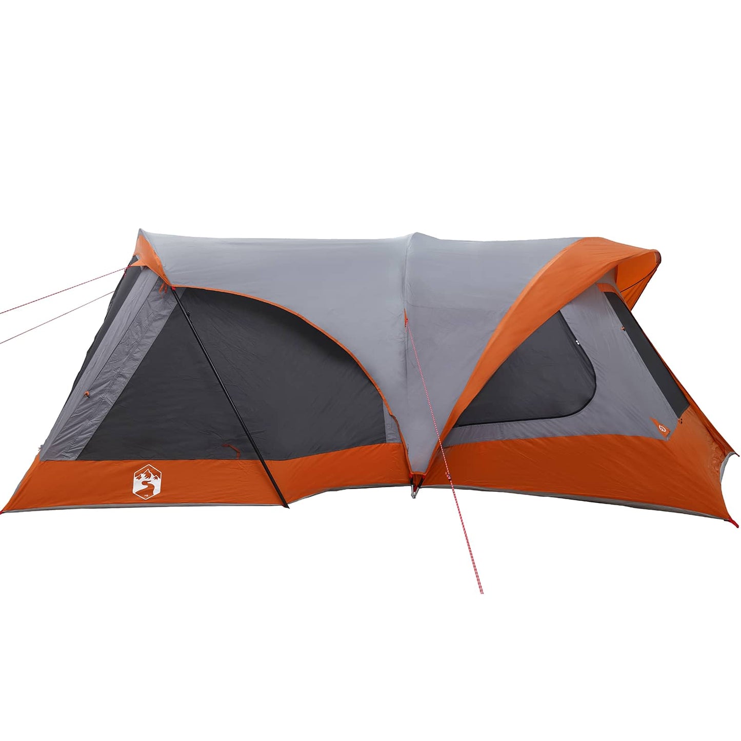 vidaXL Οικογενειακή Σκηνή Γκρι και Πορτοκαλί 550 x 555 x 208 εκ