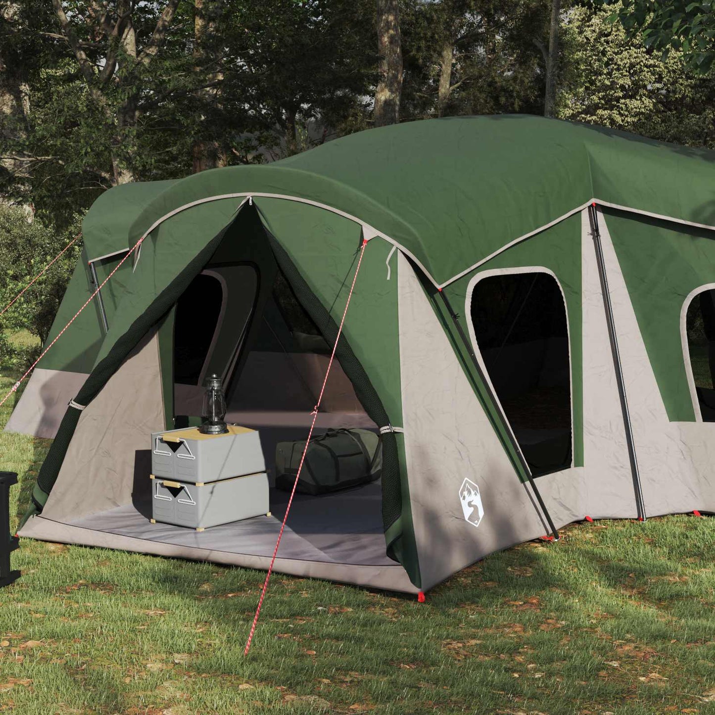 vidaXL Οικογενειακή Σκηνή Πράσινο 610 x 610 x 210 εκ