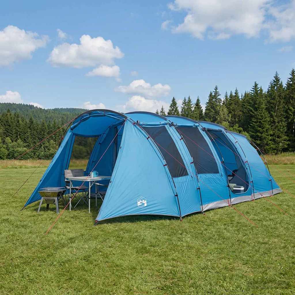 vidaXL Σκηνή τούνελ Μπλε 675 x 392 x 210 cm