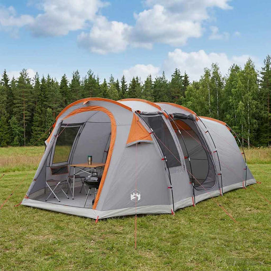 vidaXL Σκηνή τούνελ Γκρι και Πορτοκαλί 505 x 330 x 204 cm