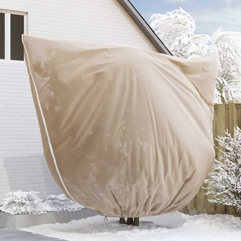 vidaXL Καλύμματα Φλις Προστασίας Φυτών από Παγετό 3 pcs Μπεζ