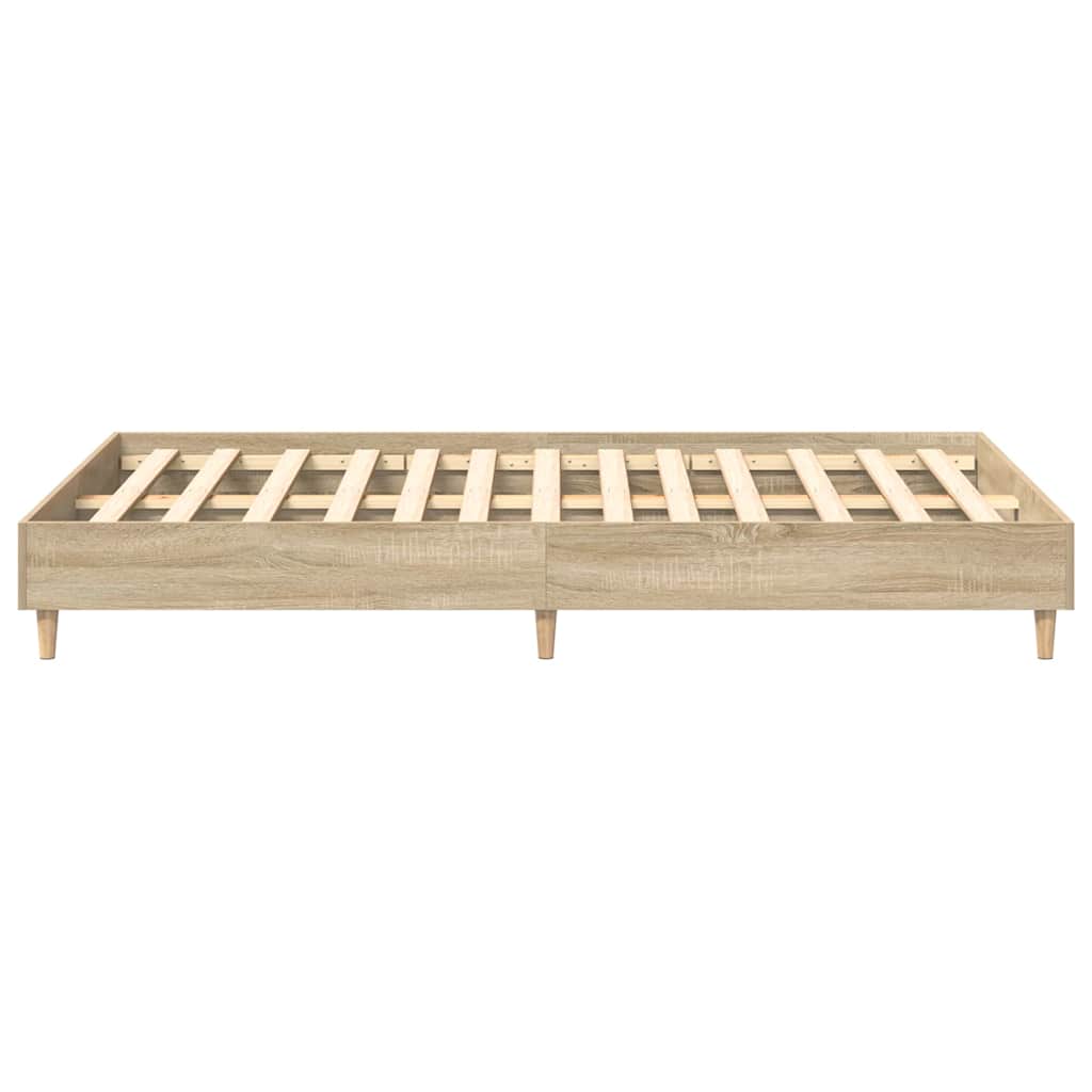 vidaXL Σκελετός Κρεβατιού Σονόμα 137 x 190 cm Επεξεργασμένο ξύλο