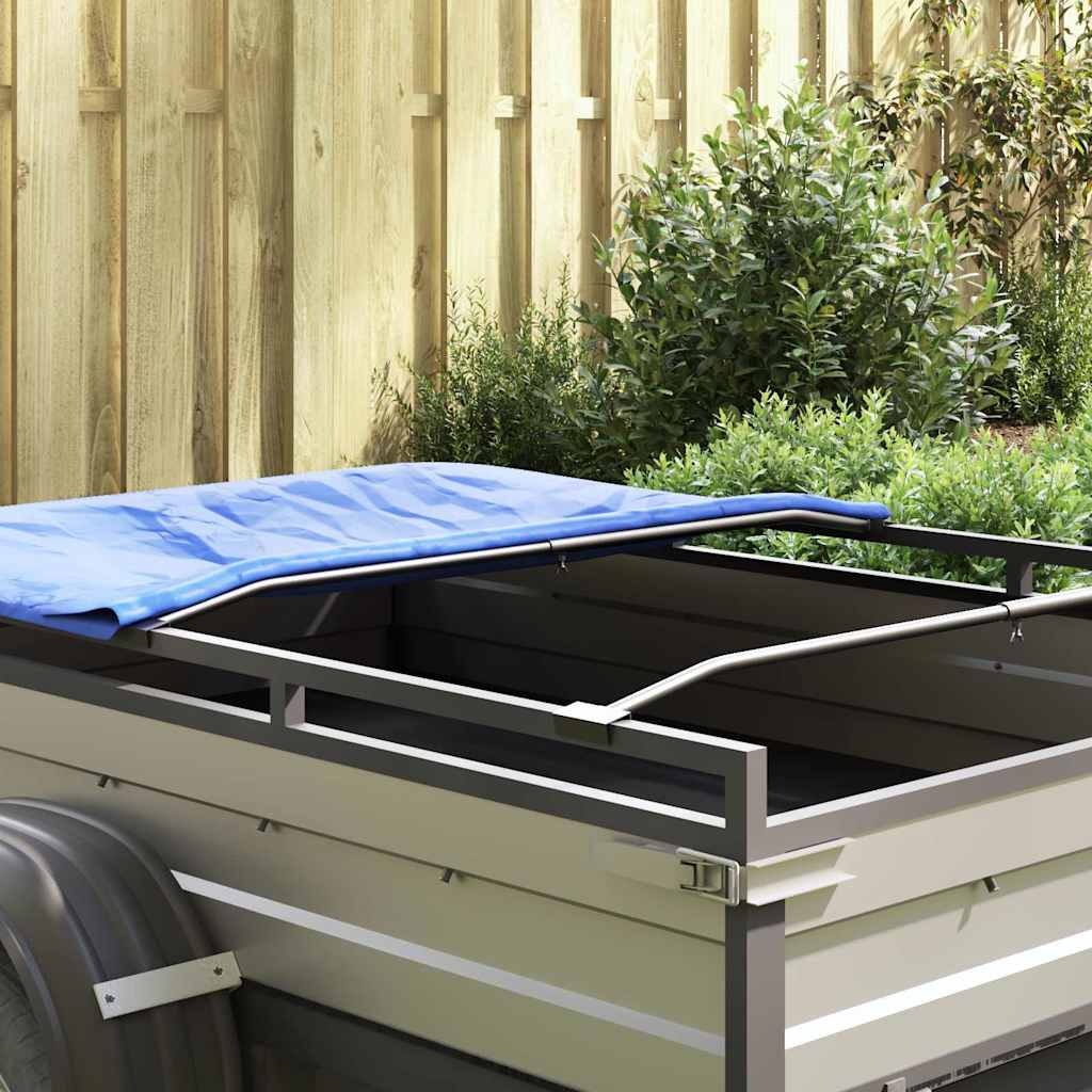 vidaXL κατάλληλο για επίπεδη στήριξη ταπήτων 4 pcs Ασημί 130-210 εκ