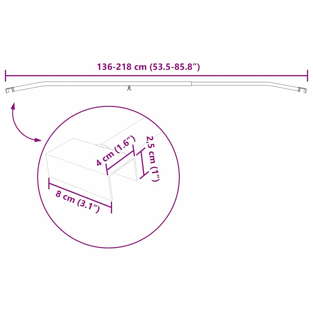 vidaXL κατάλληλο για επίπεδη στήριξη ταπήτων 4 pcs Ασημί 130-210 εκ