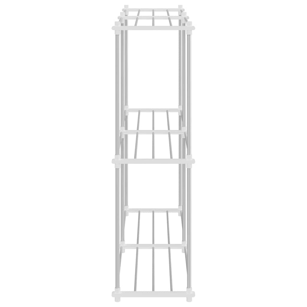 vidaXL Ράφι Αποθήκευσης με ράφι λευκό 43 x 27 x 90 εκ Αλουμίνιο