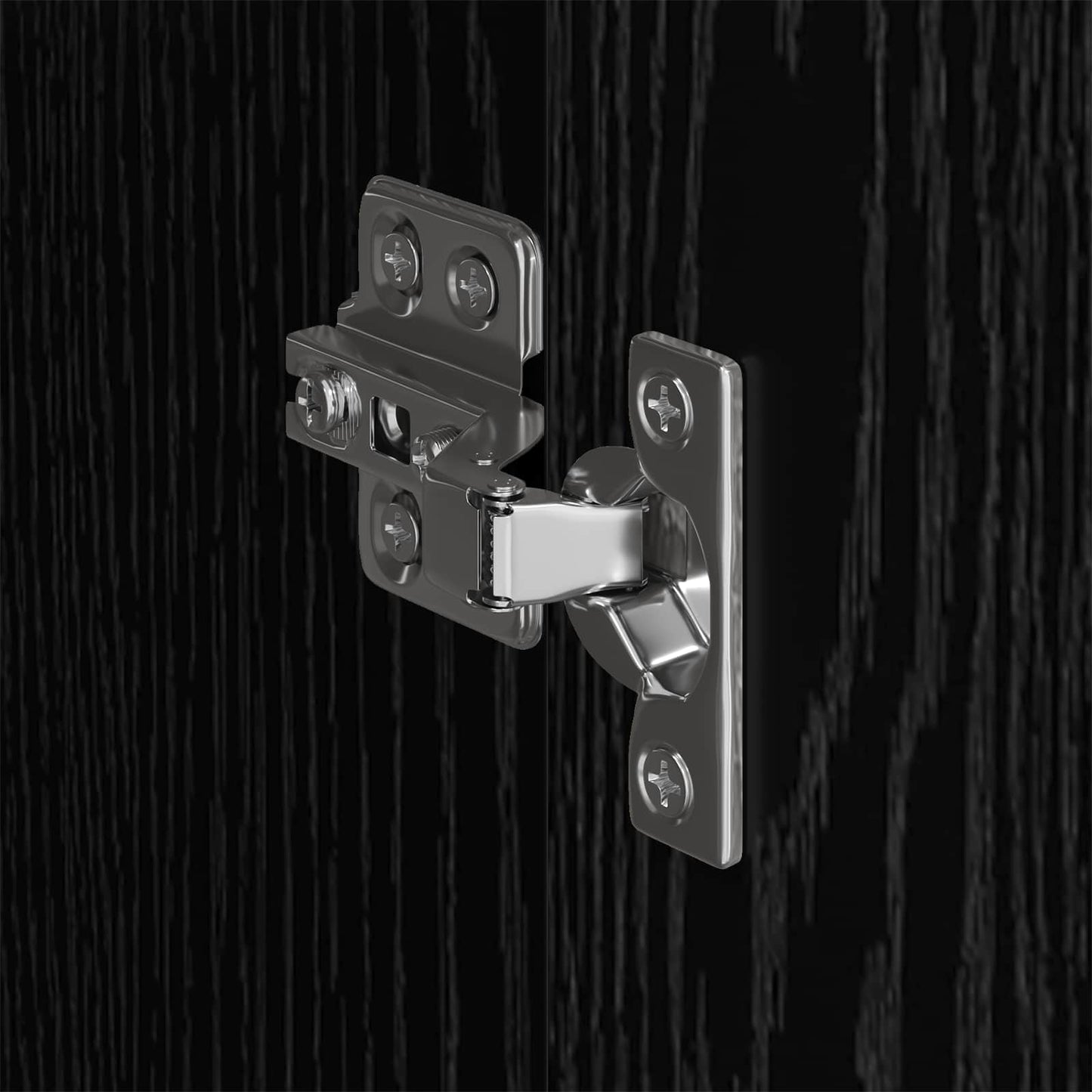 vidaXL Ντουλάπα 2 pcs Μαύρη Οξυά 50 x 50 x 200 cm Επεξεργασμένο ξύλο