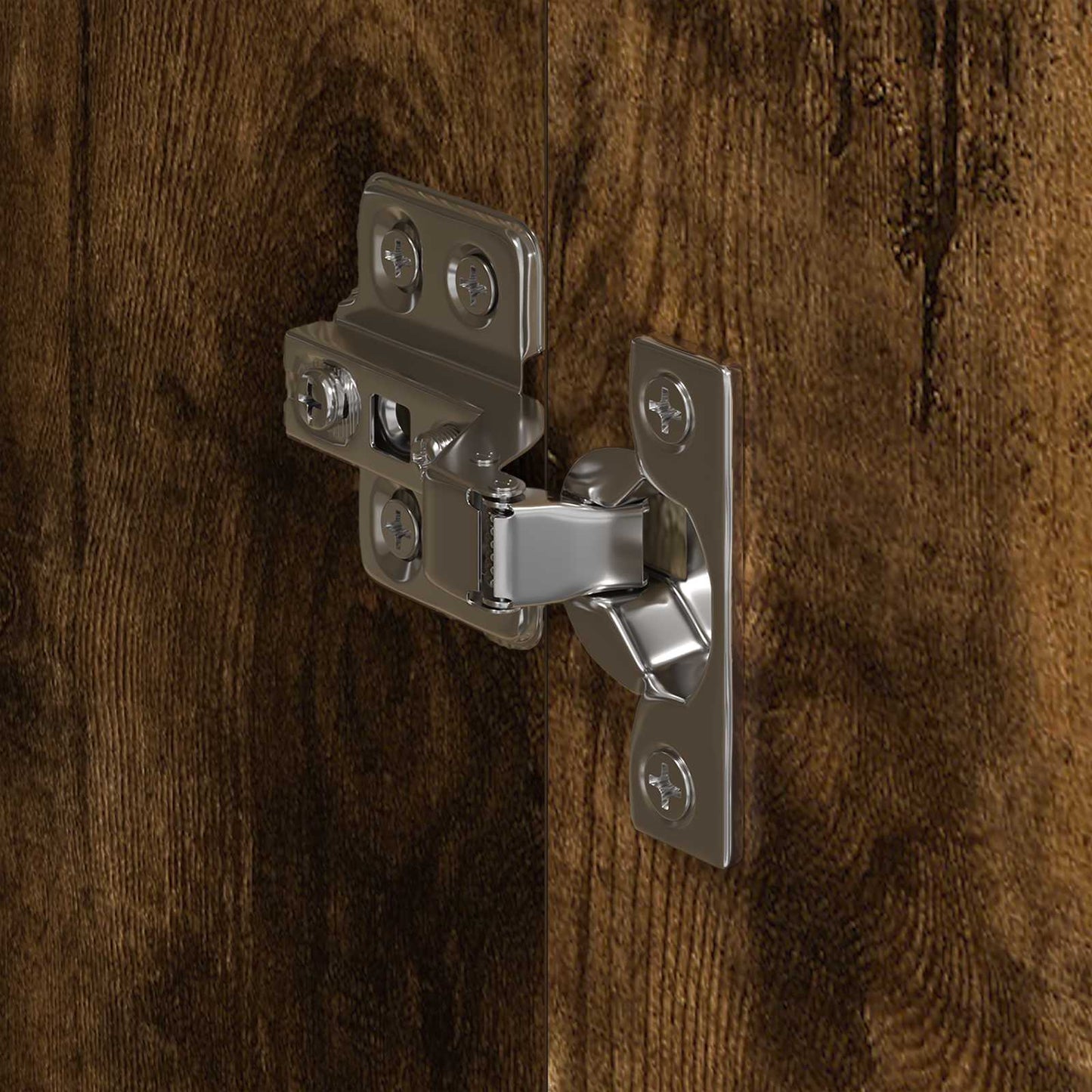 vidaXL Ντουλάπα με αποθήκευση 2 pcs Καπνιστό Δρύς 50 x 50 x 200 cm