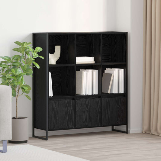 vidaXL Βιβλιοθήκη 2 pcs Μαύρη Οξυά 99,5 x 30 x 108 εκ.
