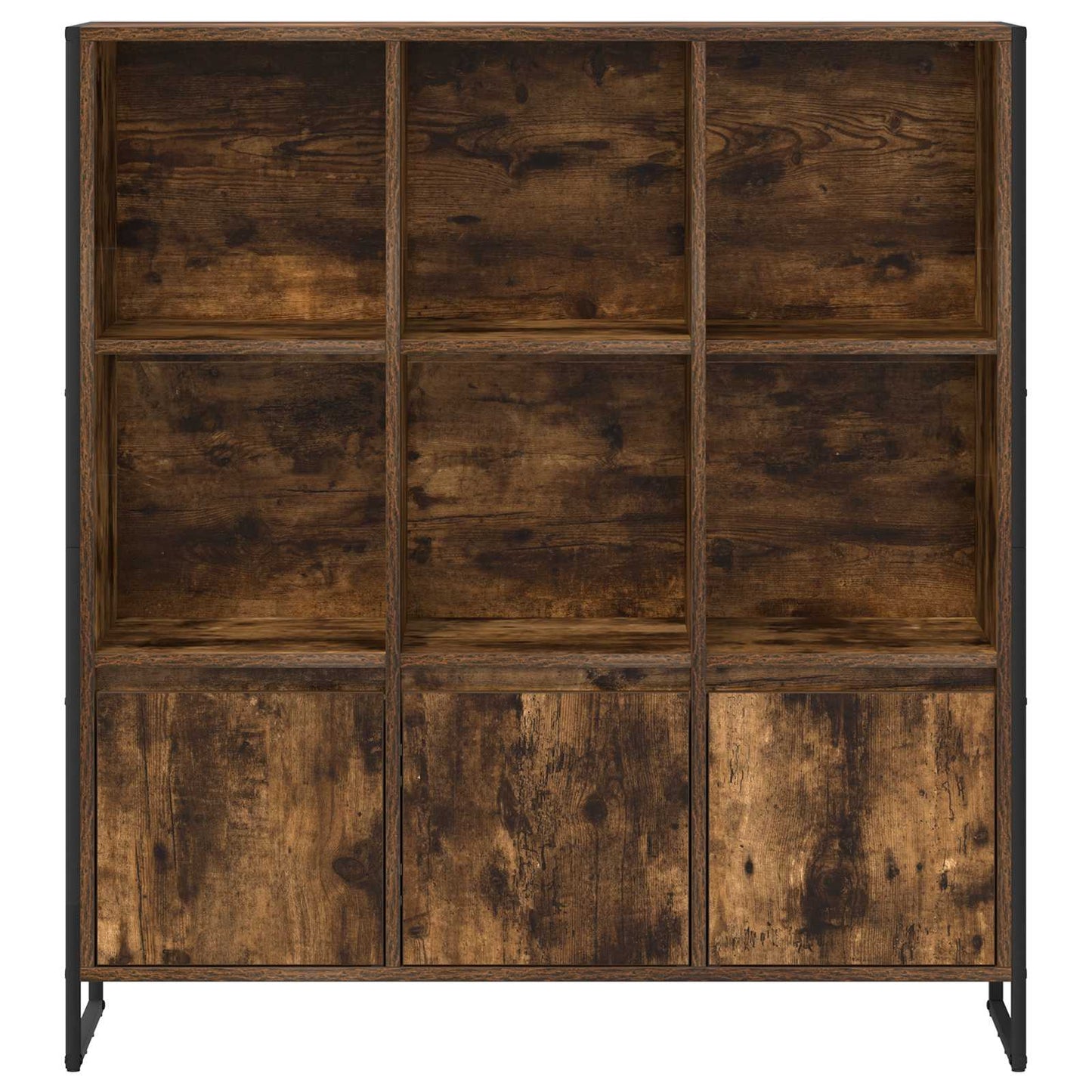 vidaXL Βιβλιοθήκη 2 pcs Καπνιστό Δρύς 99,5 x 30 x 108,5 εκ