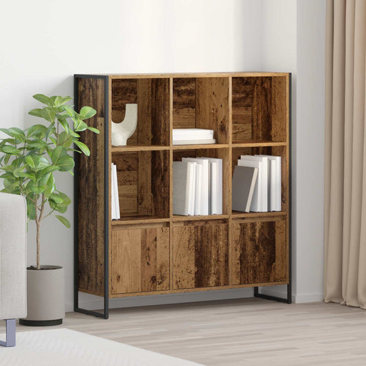 vidaXL Βιβλιοθήκη 2 pcs Παλιό Ξύλο 99,5 x 30 x 108 εκ.