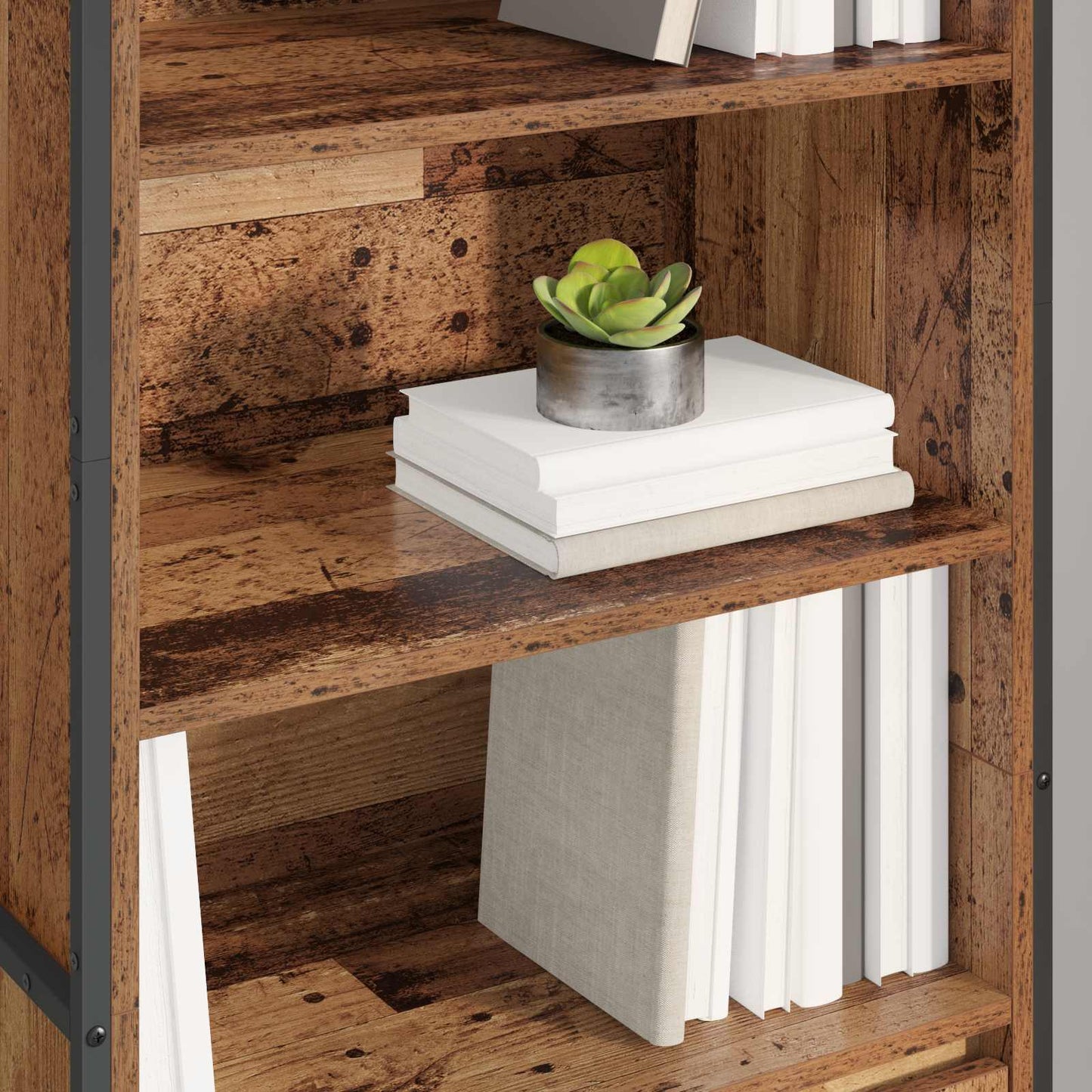 vidaXL Ψηλά Ντουλάπια 2 pcs Παλιό Ξύλο 60 x 36 x 300 εκ.