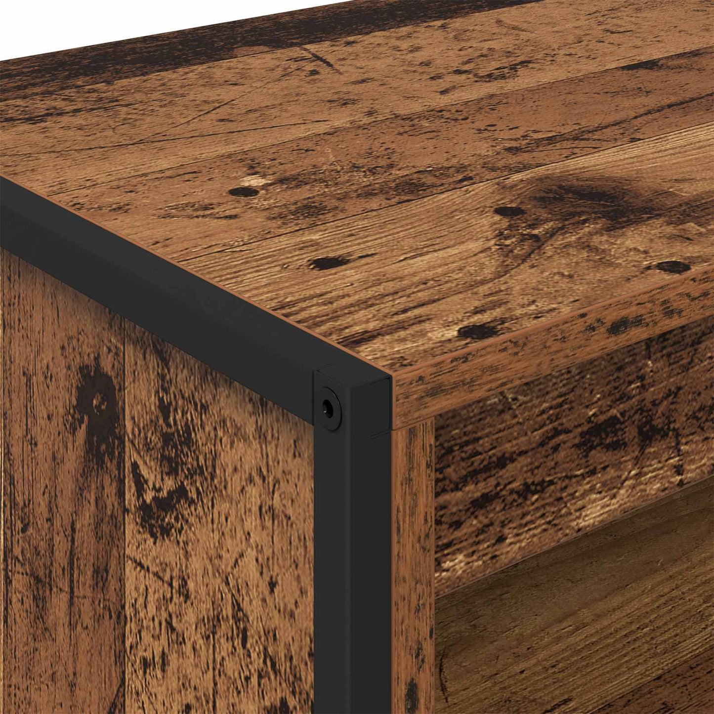 vidaXL Ψηλά Ντουλάπια 2 pcs Παλιό Ξύλο 60 x 36 x 300 εκ.