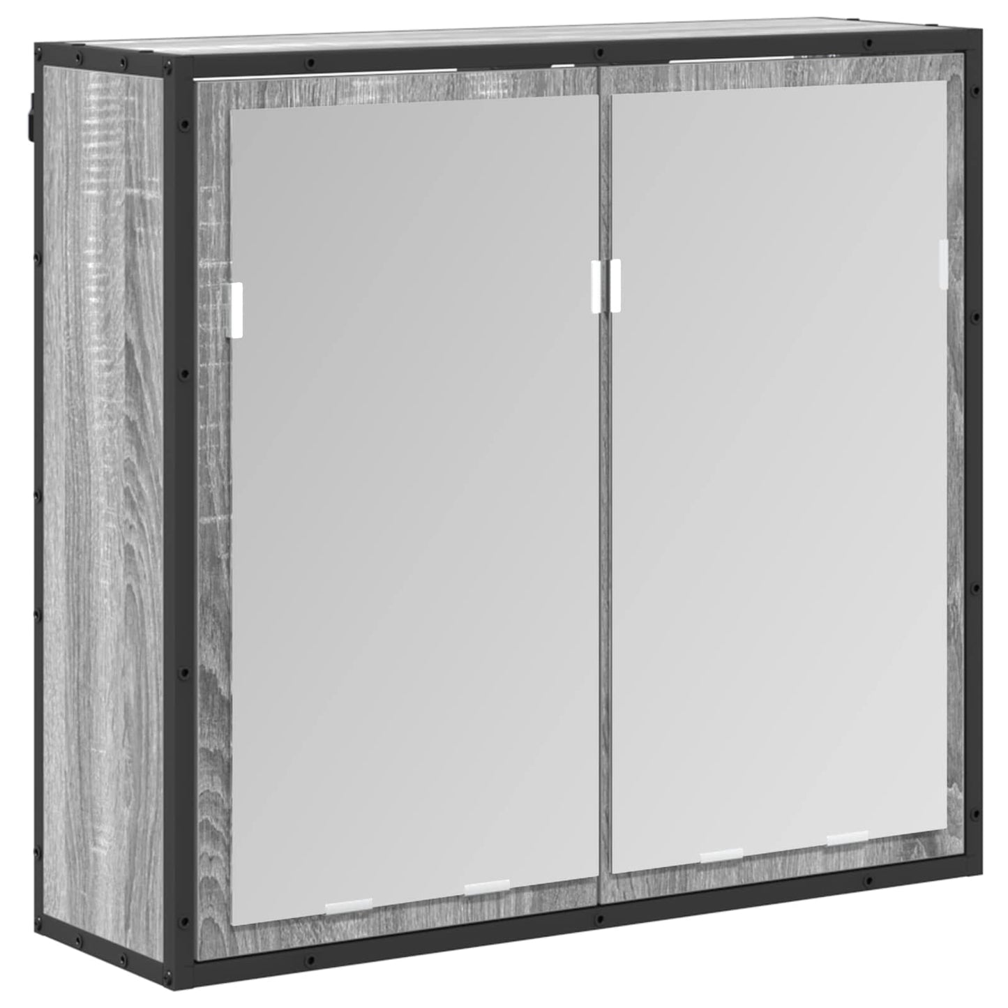 vidaXL Σετ Επίπλων Μπάνιου με συρτάρι Γκρίζο Σονομα Επεξεργασμένο ξύλο