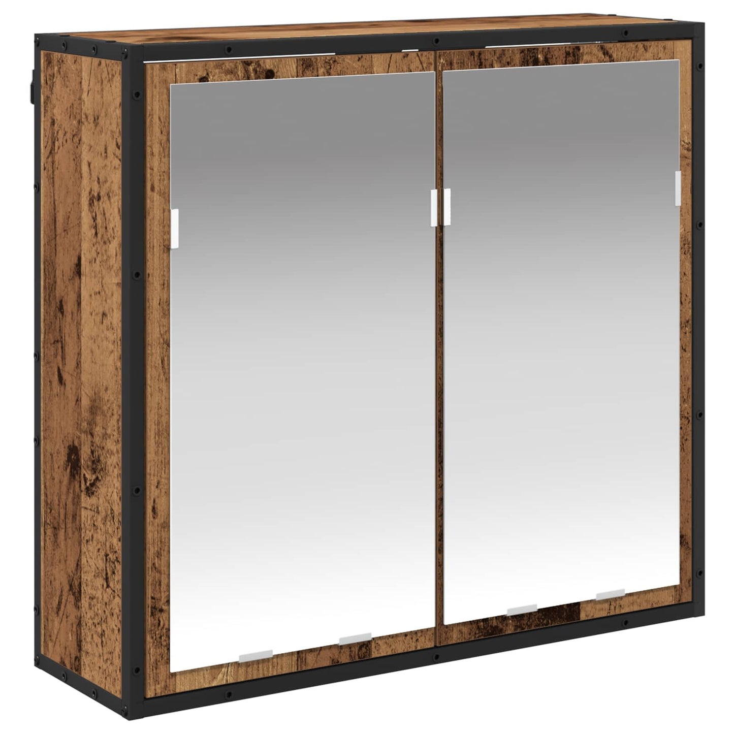 vidaXL Σετ Επίπλων Μπάνιου με συρτάρι Παλιό ξύλο Επεξεργασμένο ξύλο