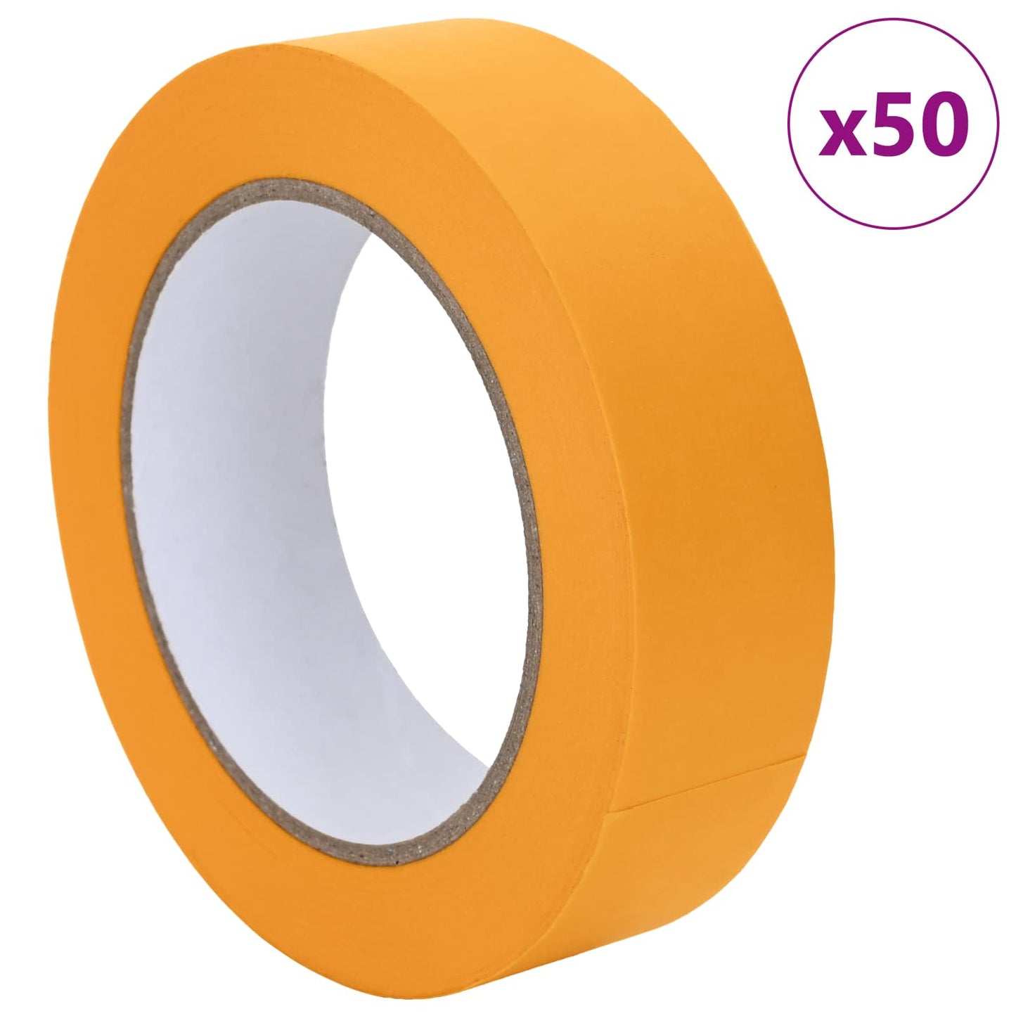 vidaXL Ταινίες Μάσκας για Ζωγράφους 50 pcs Κίτρινο 30mm x 50m Χαρτί