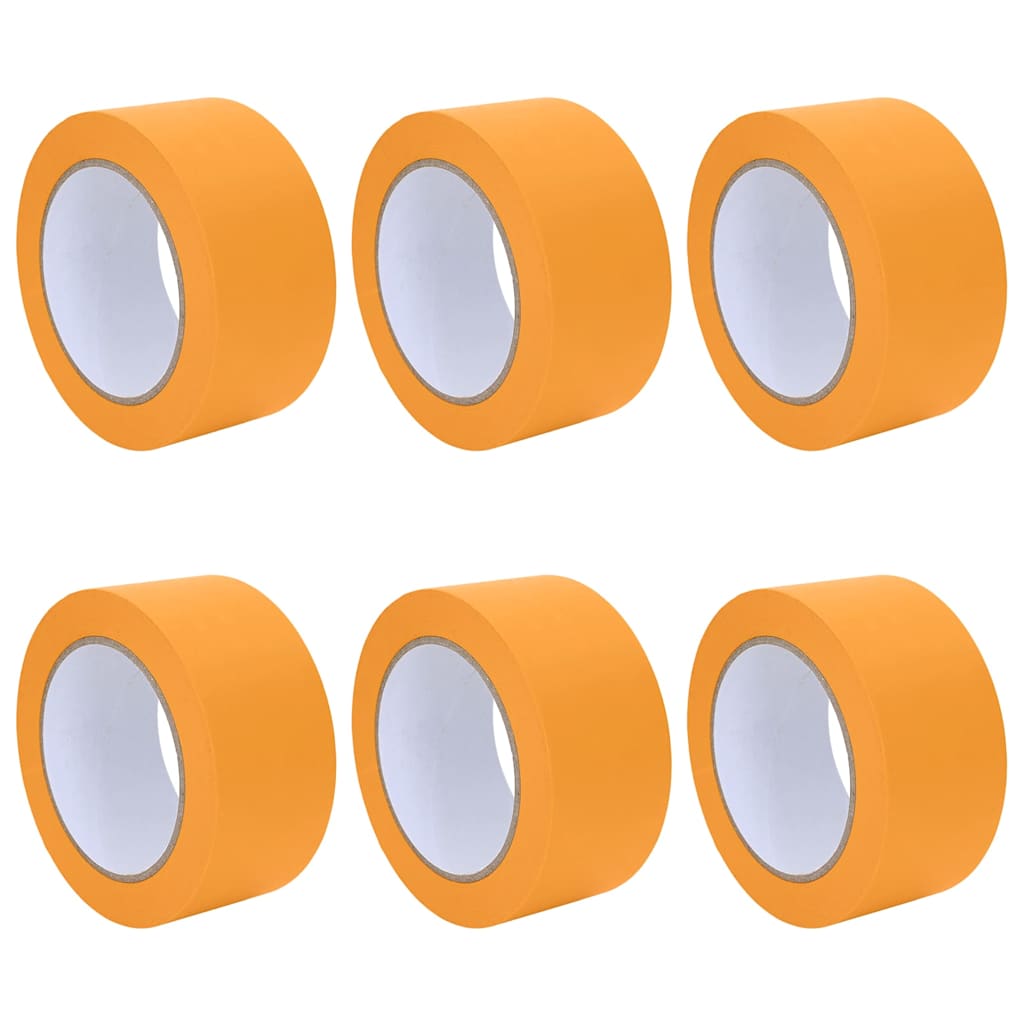 vidaXL Ταινίες Μάσκας για Ζωγράφους 6 pcs Κίτρινο 50mm x 50m Χαρτί