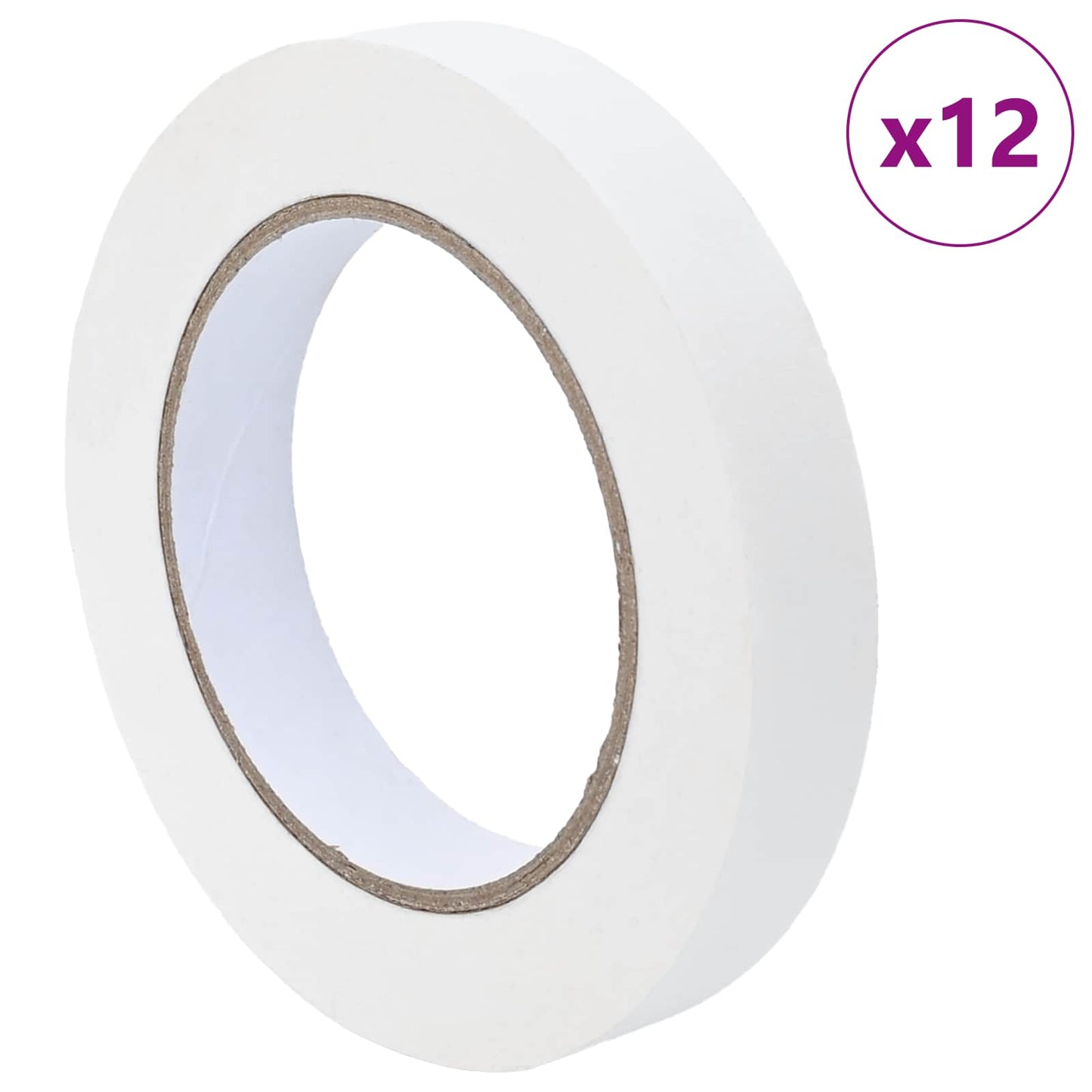vidaXL Ταινίες Μάσκας για Ζωγράφους 12 pcs Λευκό 19mm x 50m Χαρτί