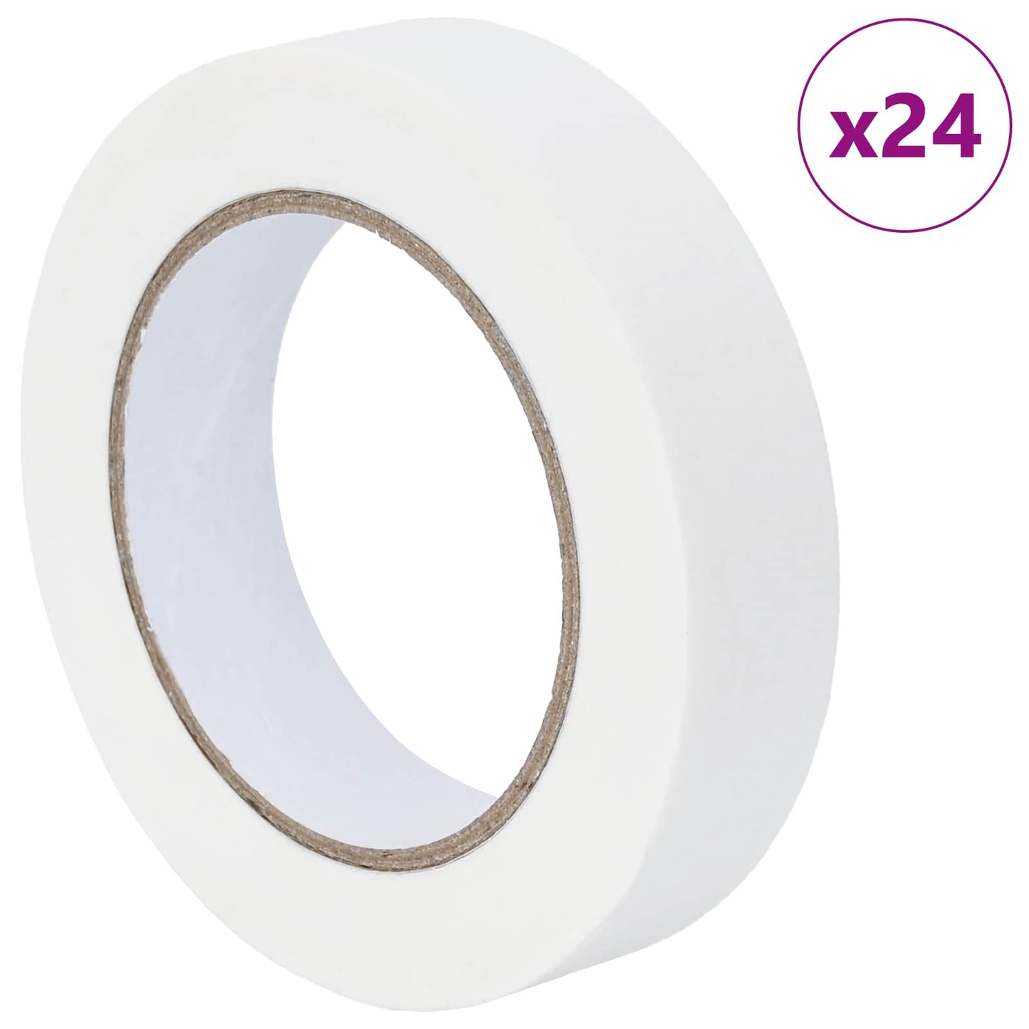 vidaXL Ταινίες Μάσκας για Ζωγράφους 24 pcs Λευκό 25mm x 50m Χαρτί
