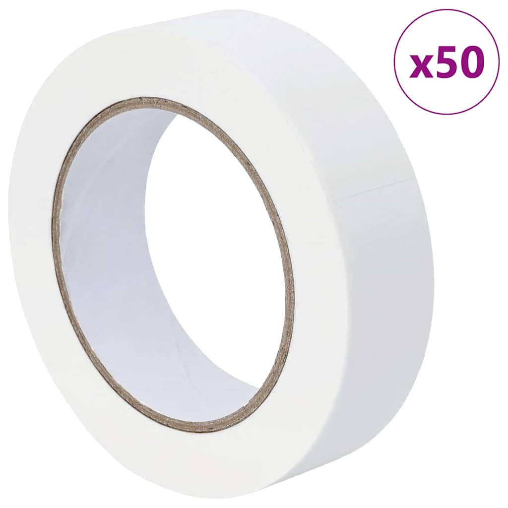 vidaXL Ταινίες Μάσκας για Ζωγράφους 50 pcs Λευκό 30mm x 50m Χαρτί