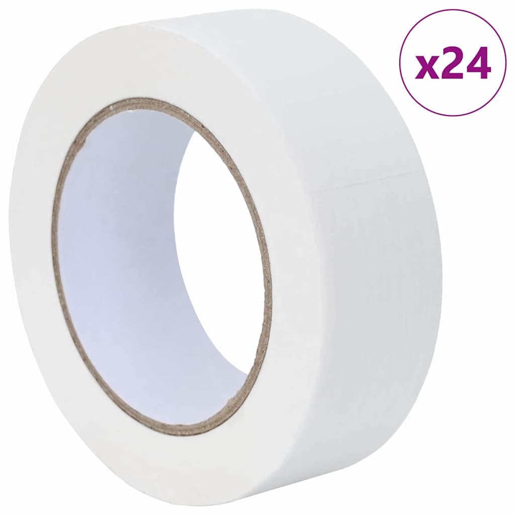 vidaXL Ταινίες Μάσκας για Ζωγράφους 24 pcs Λευκό 38mm x 50m Χαρτί