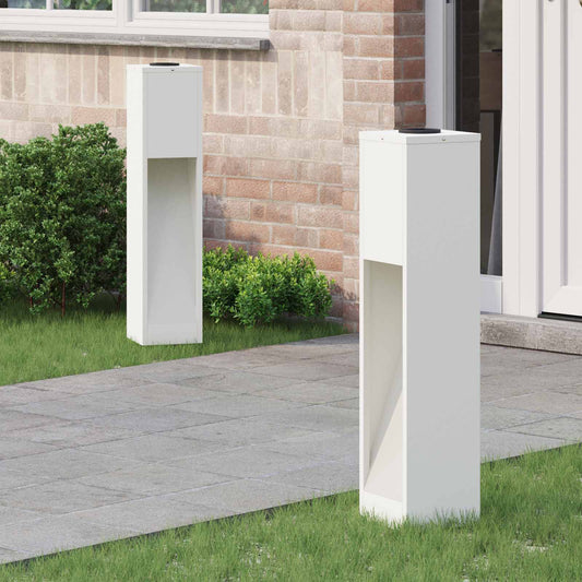 vidaXL Φωτιστικό Ηλιακής Ενέργειας LED Διαδρομής 2 pcs Λευκό